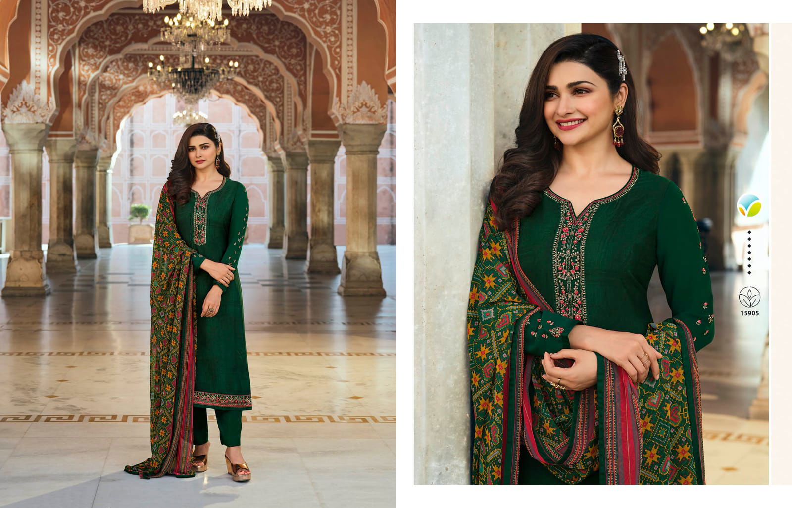 Vinay Silkina Royal Crepe 35 New Designer Festive Wear Embroidery Salwar Suits Collection